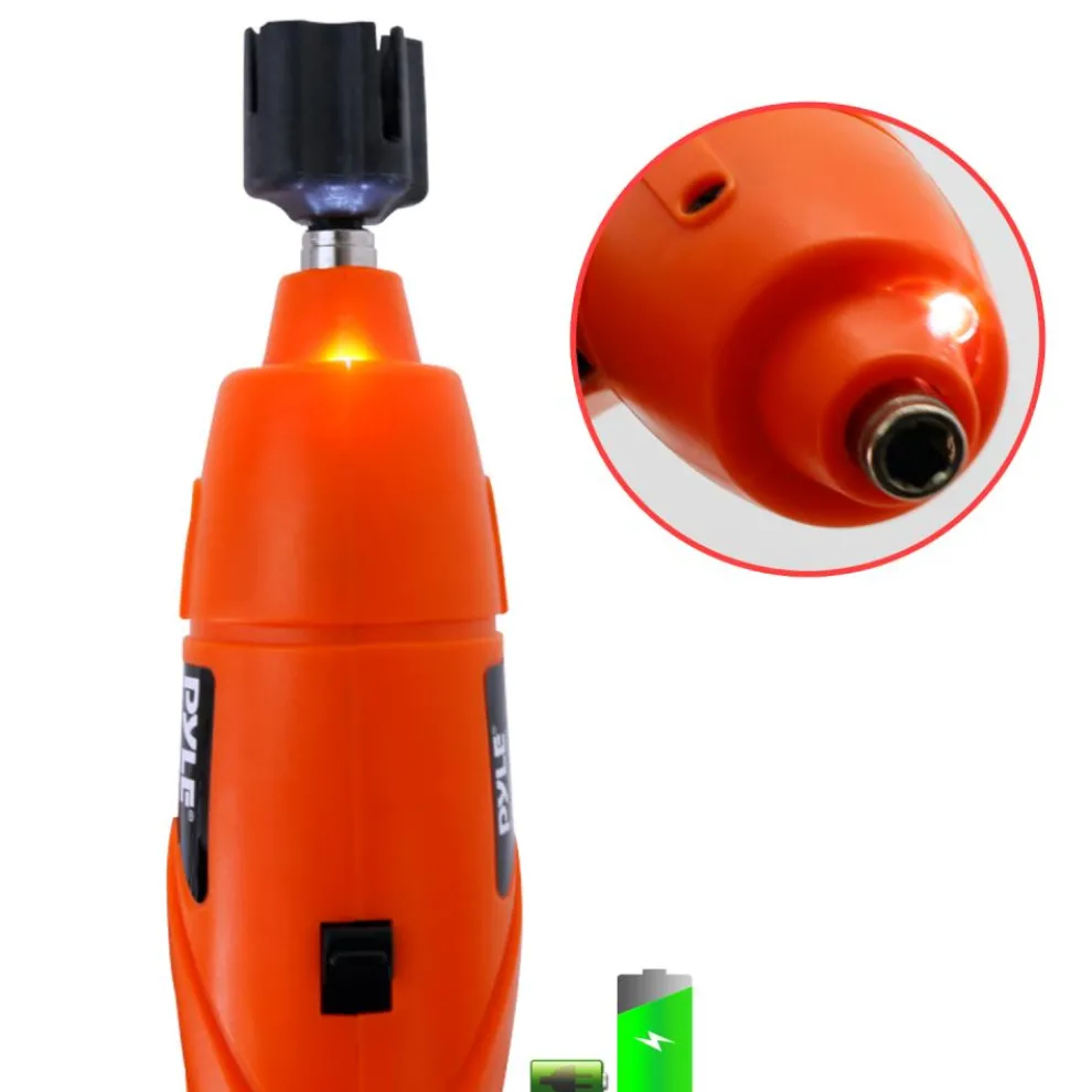 Wireless Guitar String Winder, Rechargeable, LED Light, Universal Fit