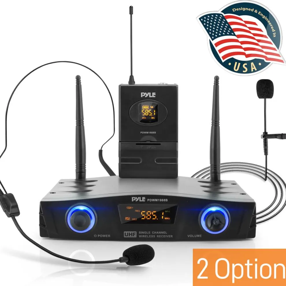 Wireless Mic System - Pro Audio, UHF, USB Powered, Compact Design