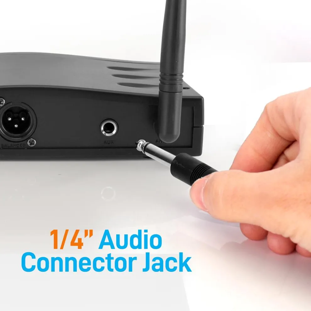 Wireless Mic System - Pro Audio, UHF, USB Powered, Compact Design