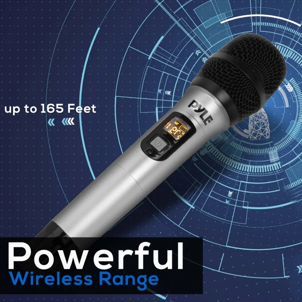 Wireless Microphone System - Crisp Audio - UHF Band - Battery Operated