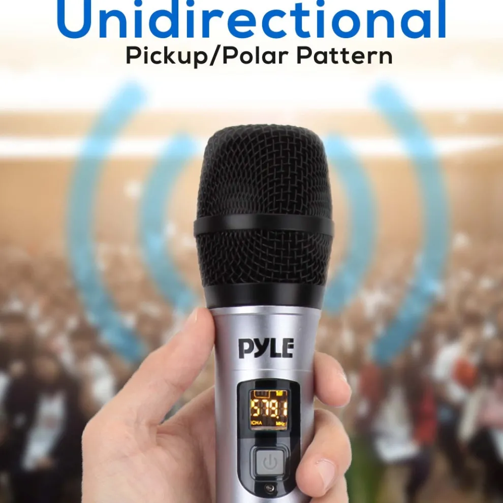 Wireless Microphone System - Crisp Audio - UHF Band - Battery Operated