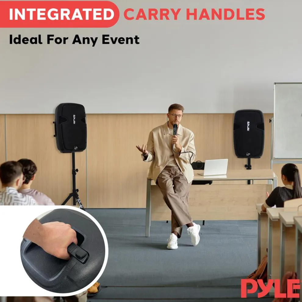 Wireless PA System Kit 1800W - Bluetooth, Dual 12