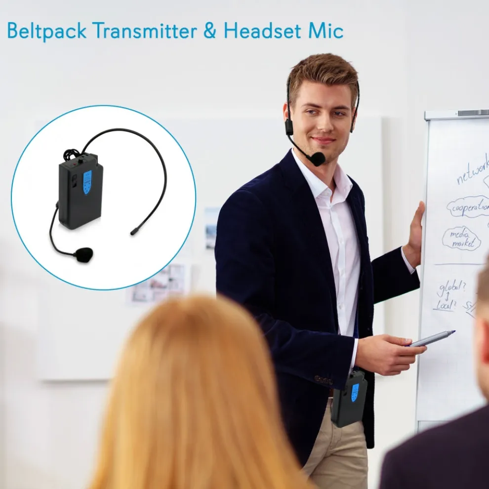 Wireless Portable PA Speaker - 400W Rechargeable Bluetooth System