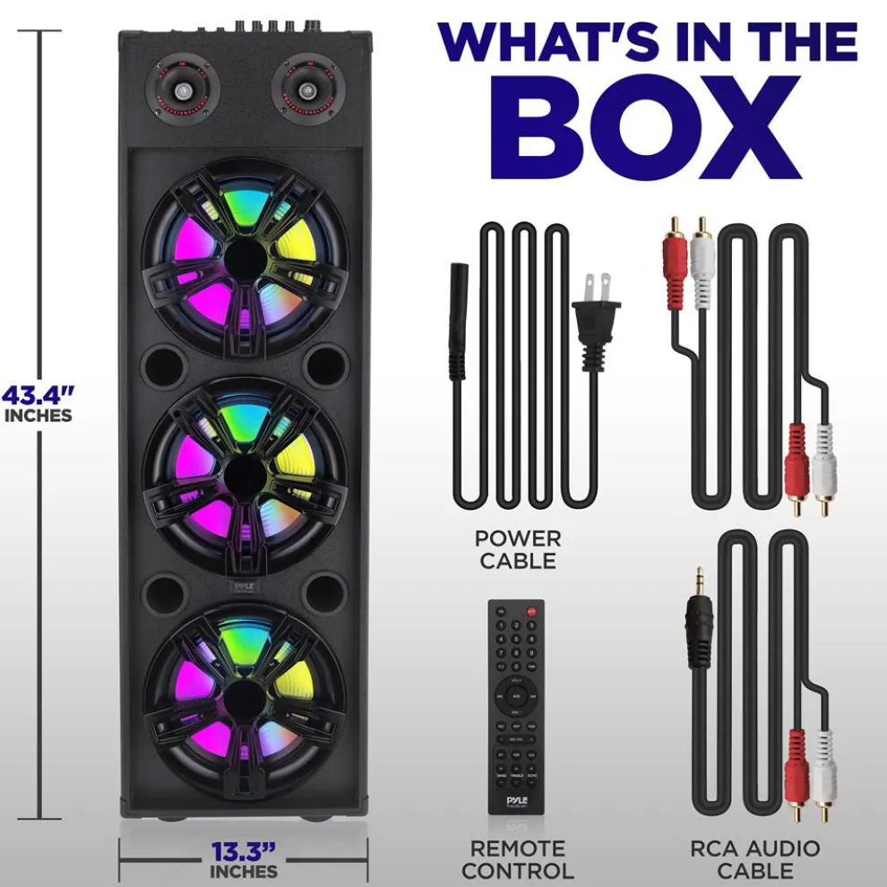 3X10” Wireless Karaoke Pa Speaker System