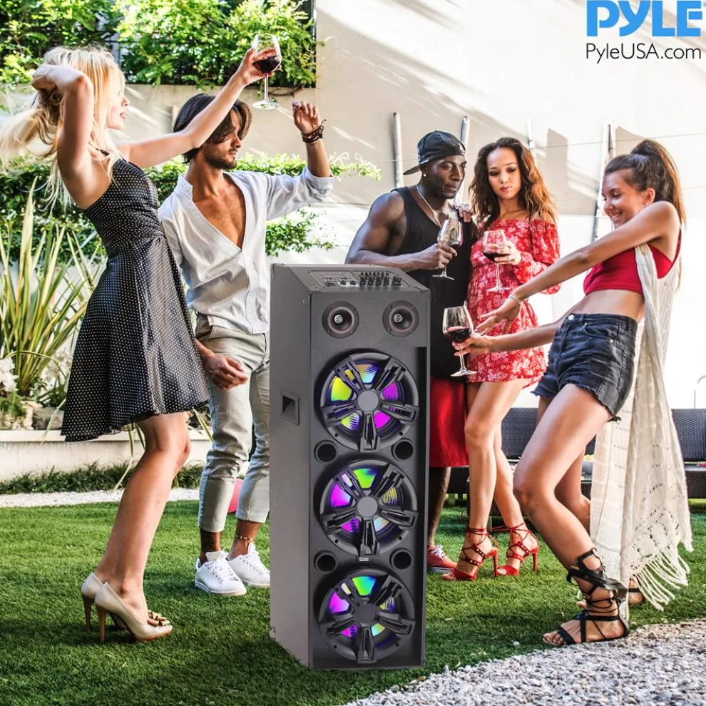 3X10” Wireless Karaoke Pa Speaker System